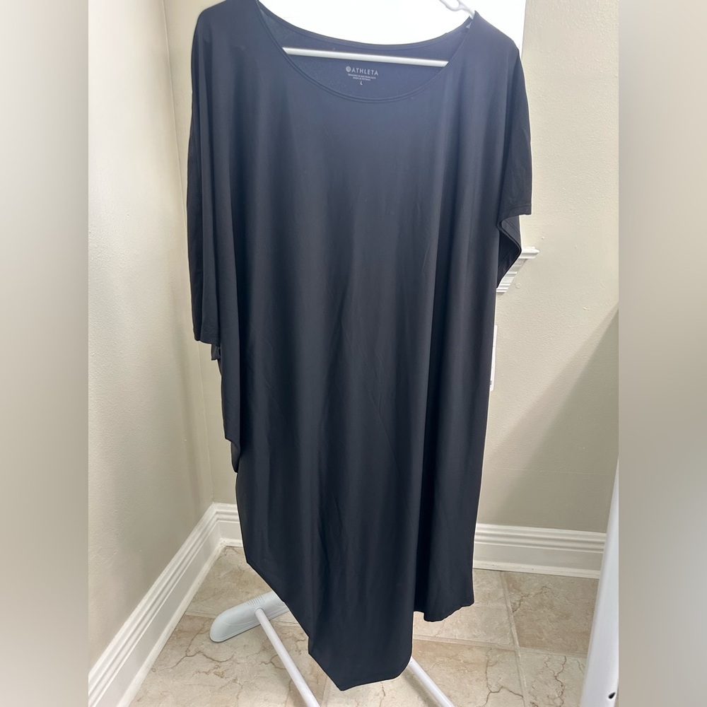 Athleta, Black Sunlover Hilo SPF Dress with LYCRA® Fabric, Large